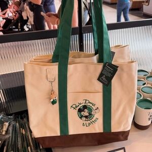 Disney Parks 2026 Starbucks Park Days and Lattes Tote With Bear Keychain Bag New